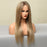 Straight Blonde Golden Synthetic Lace Front Wig for Women HD Lace Hair Wig