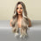 Brown Light Ash Platinum Blonde Wavy Wigs curly synthetic wig for Women