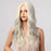 White Gray Wavy Wigs Long Middle Synthetic Wigs for Women Afro Fiber Wig Synthetic Hair