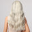 White Gray Wavy Wigs Long Middle Synthetic Wigs for Women Afro Fiber Wig Synthetic Hair