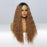 Dark Brown Synthetic Wigs Long Deep Wave Curly Wigs for Black Women synthetic afro wig