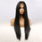 Straight Synthetic Lace Front Wigs with Baby Hair Pure Black Heat Resistant Wigs for Black Women Afro