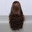 Synthetic Wavy Black Brown Lace Wigs with for Women synthetic hair wigs with highlights