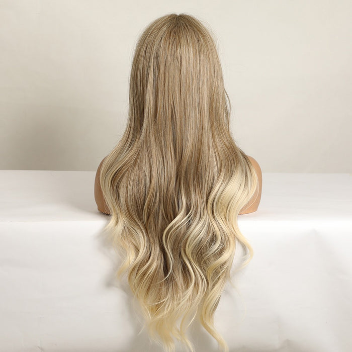 Synthetic Wigs Light Blonde Wavy Wig for Women