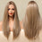 Straight Synthetic Lace Front Wigs for Women Brown Golden Lace Hair Wigs