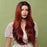 Long Wavy Ombre Black Brown Golden Synthetic Hair Wig