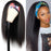 Headband Wigs Virgin Water Wave 150%Density Straight Human Hair Wig for Black Women Machine Made Wig Wholesale Vendors