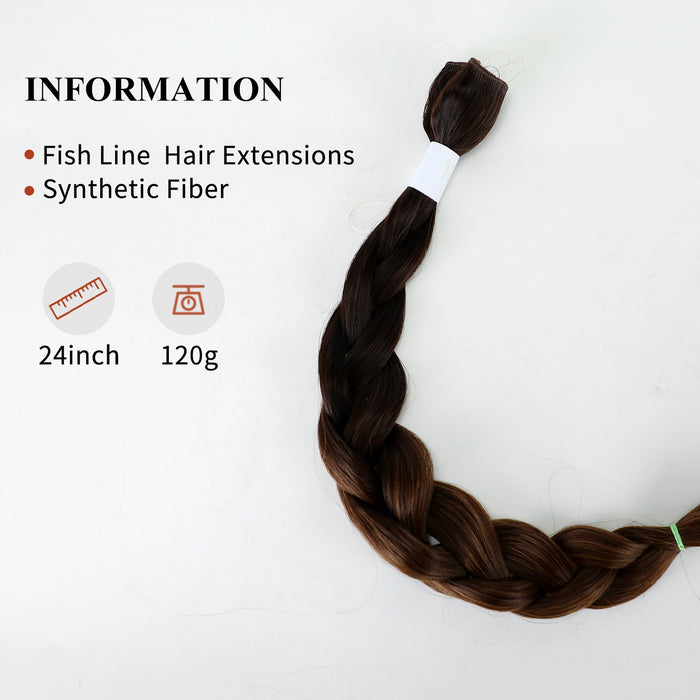 Short Wavy Curly Synthetic Hairpiece Invisible Wire Headband Hair Extensions