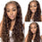 Highlight Headband Wigs Virgin Human Hair Ombre Curly Wigs