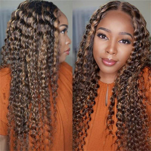 Deep Wave Highlight Lace Front Wigs 16-26inches 180% Density