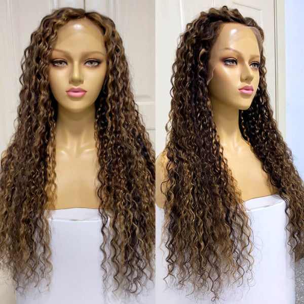 Deep Wave Highlight Lace Front Wigs 16-26inches 180% Density