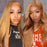 Honey Blonde Lace Front Wigs Straight Human Hair Wigs Wigs For Black Women