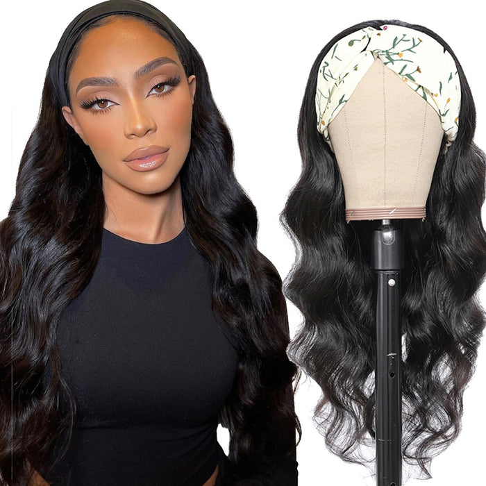 Headband Wigs Human Hair Headband Wigs for Black Women