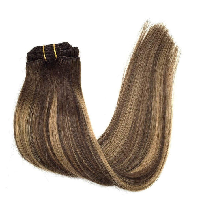 Double Drawn Thick Ends Remy Clip In Hair Extension