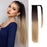 Straight Ponytail Natural Long Ponytails Wrap Around Synthetic Hair Pieces