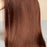 Long straight synthetic wig dark red hair natural hairline suitable for women