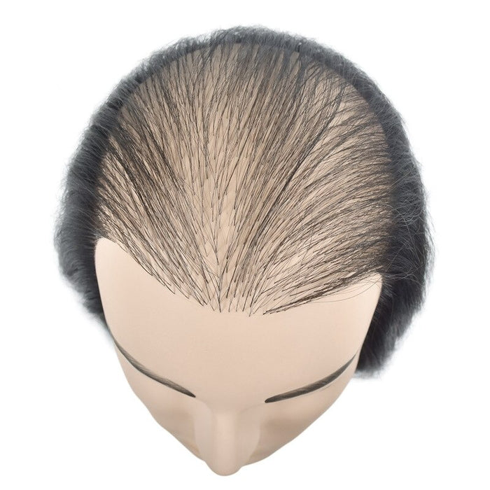 Male Bald 100% Human Hair Mannequin Head with Real Hair Practice Training Head Barber Hairdressing Manikin Doll