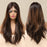 Wavy Dark Brown Synthetic Lace Front Wigs for Women Lace Front Wig Resistant