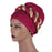 Muslim Double braids Braid For Women Female Headscarf Space cotton Turban Cap With sequins