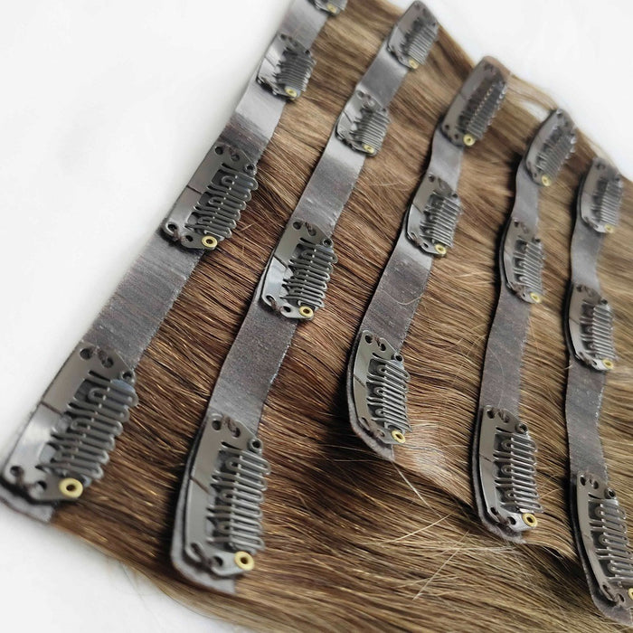 high quality 100% human hair clip in extensions