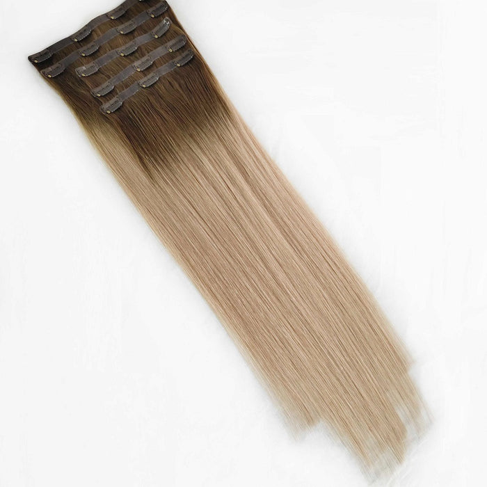 High quality human hair clip in extensions