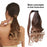 Fiber Synthetic Wig Dark Brown Drawstring Ponytail Body Wave ponytails for white women