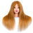 Practice Head Hairdresser Hair Doll Mannequin Head for Hairstyles With 100% Real Hair Honey Blonde Natural Hair 60 cm For Women