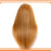 Practice Head Hairdresser Hair Doll Mannequin Head for Hairstyles With 100% Real Hair Honey Blonde Natural Hair 60 cm For Women