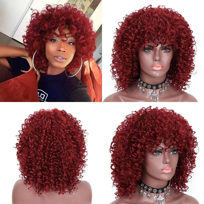 14inches Mixed Color Curly Hot Wigs