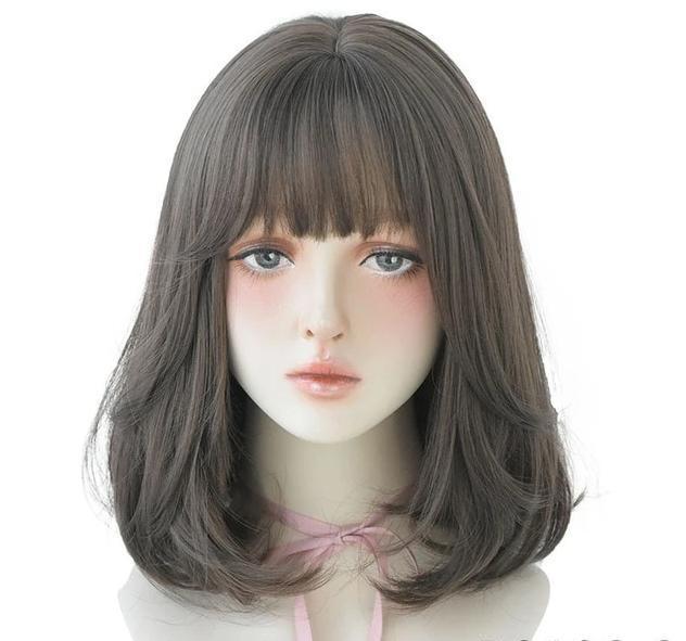 Halloween Pink Short Straight Bob Wig