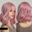 Halloween Pink Wave Short Bob Wig