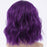 Halloween Purple Short Wavy Wigs