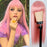 Halloween Pink Long Straight Wig