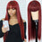 Halloween Pink Long Straight Wig