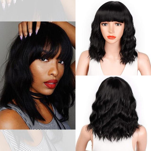 Halloween Natural Wave Burgundy Wig