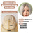 White Blonde Synthetic Lace Wigs Long Straight  Wigs Medium Female Hair Wig