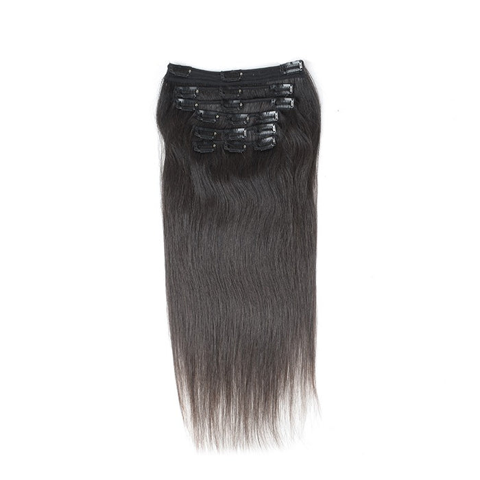 Raw cuticle aligned straight hair clip ins extensions