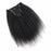 Human hair kinky straight clip in hair extensions