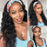 Human Hair Headband Wigs,Half Wig Kinky Curly