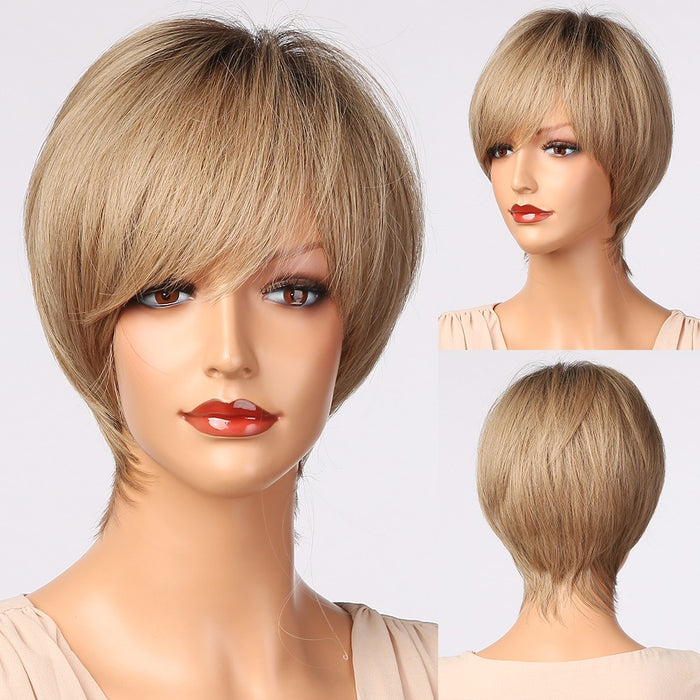 Synthetic Wigs With Bangs Natural Daily Wigs for Women Afro Wig Synthetic