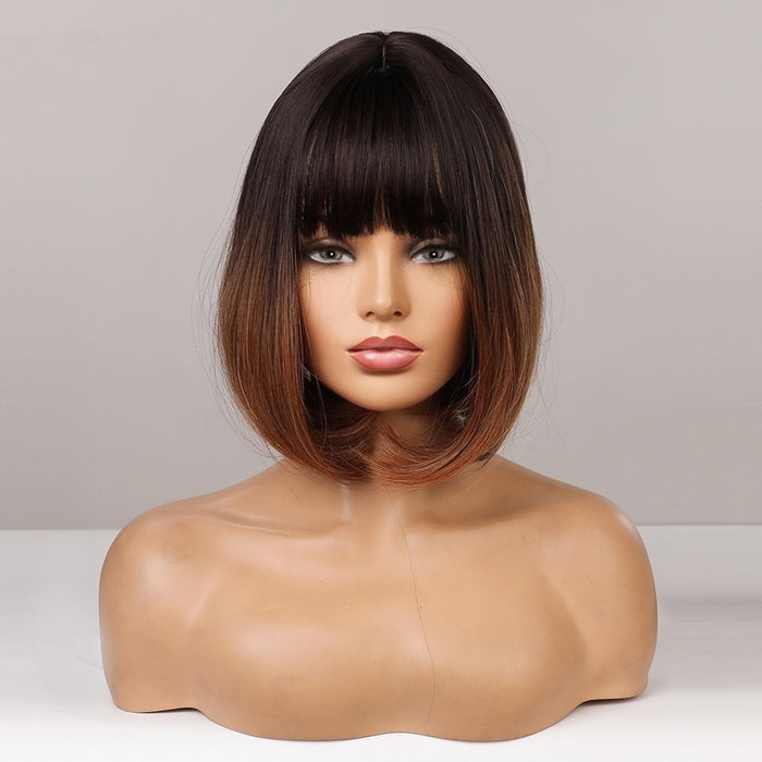 Synthetic Wigs With Bangs Natural Daily Wigs for Women Afro Wig Synthetic