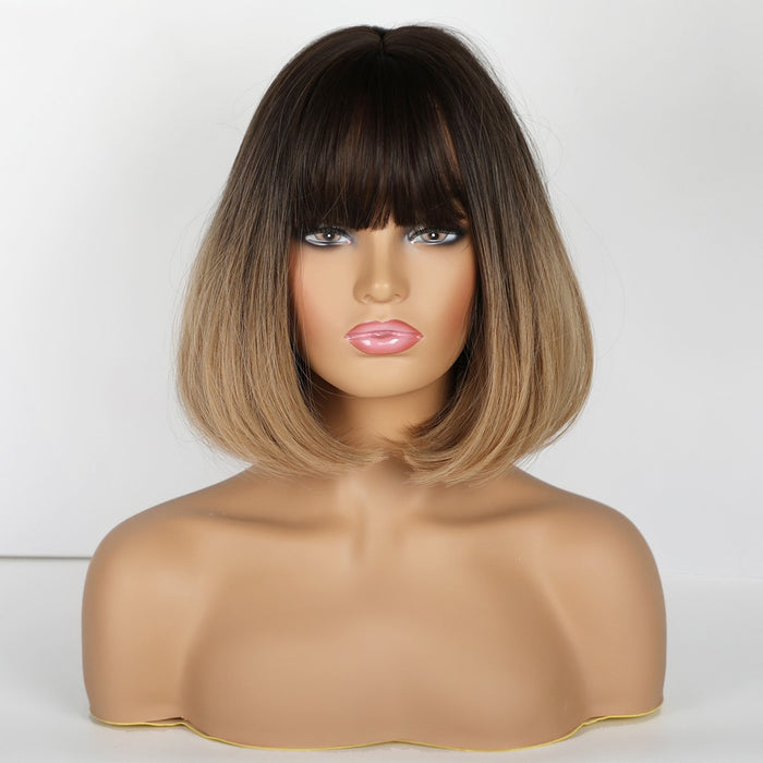 Synthetic Wigs With Bangs Natural Daily Wigs for Women Afro Wig Synthetic