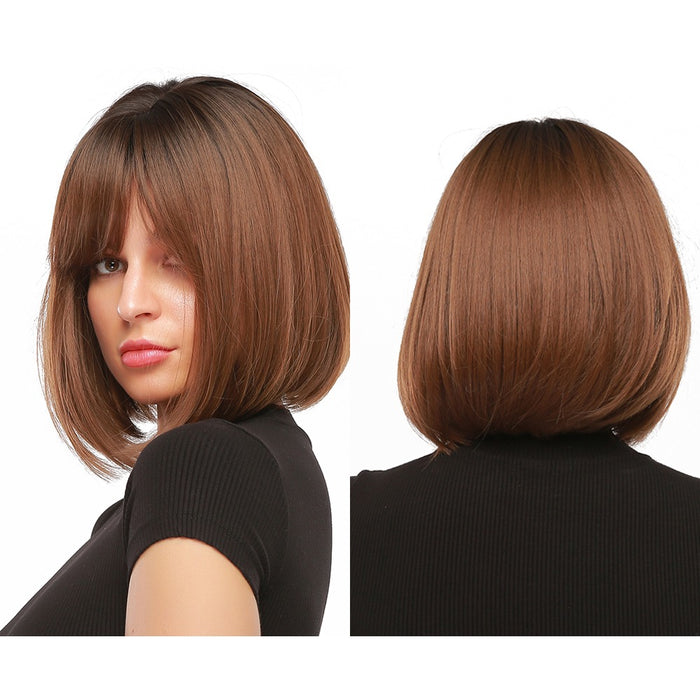 Synthetic Wigs With Bangs Natural Daily Wigs for Women Afro Wig Synthetic