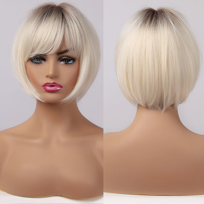 Synthetic Wigs With Bangs Natural Daily Wigs for Women Afro Wig Synthetic