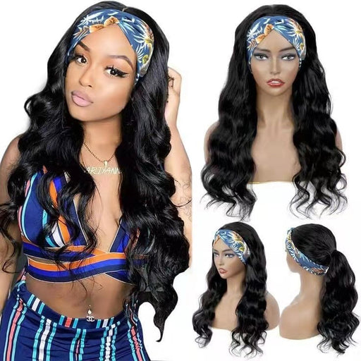 Headband Wig Human Hair For Black Human