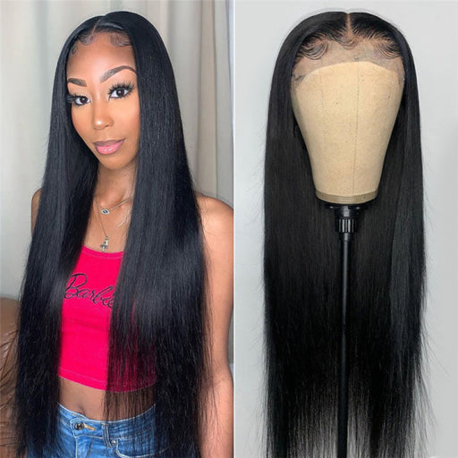 Silk Base Wigs Real 100% Human Hair Straight Silk Base Lace Wigs