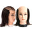 Tinashe Beauty Male Bald 100% Human Hair Mannequin Head with Real Hair Practice Training Head Barber Hairdressing Manikin Doll