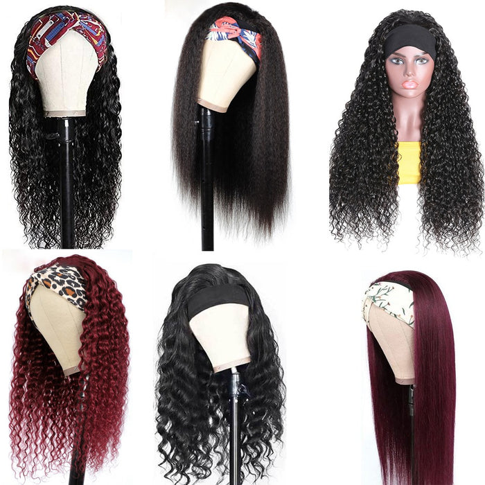 Headband wig wholesale straight headband wig vendor