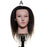 African American Mannequin Head With Real Hair For Braiding Hair Training Barber Hairdressing Styling