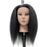 African American Mannequin Head With Real Hair For Braiding Hair Training Barber Hairdressing Styling